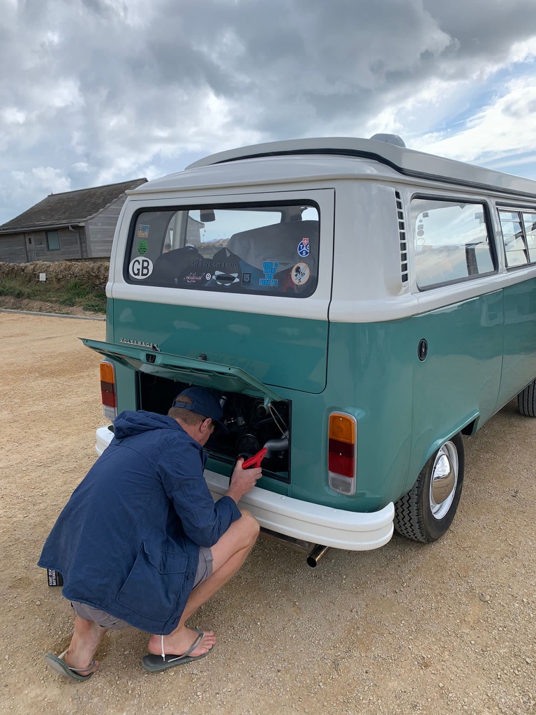 Jenny the Bus on a scenic road