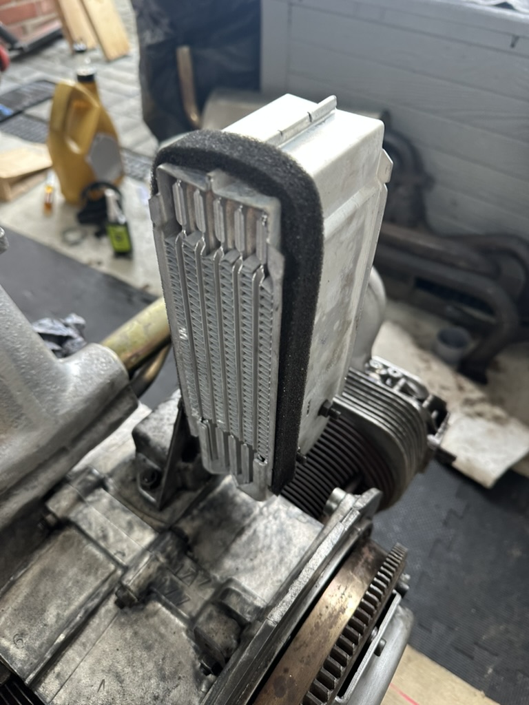 New clutch fitted to VW engine