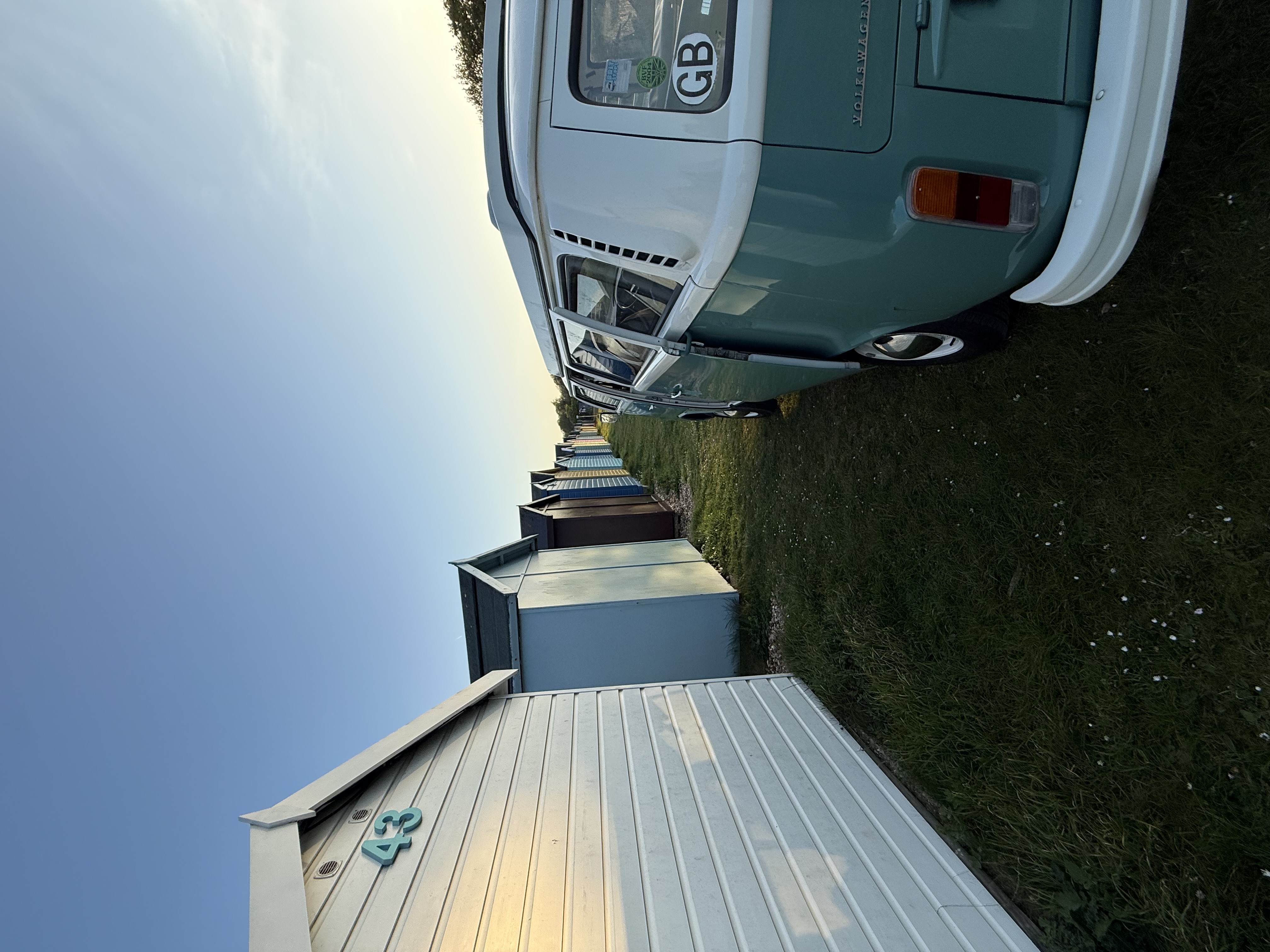 Air and fuel filter inspection showing replacement parts for VW campervan maintenance