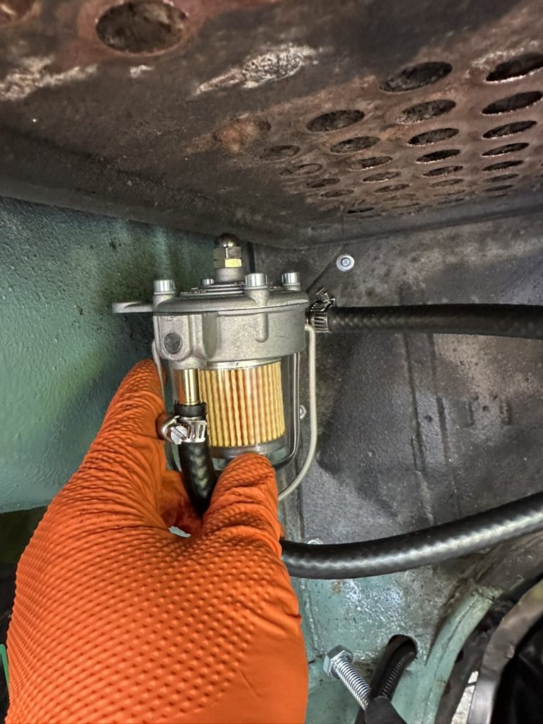 Malpassi Filter King fuel pressure regulator fitted in Jenny's engine bay