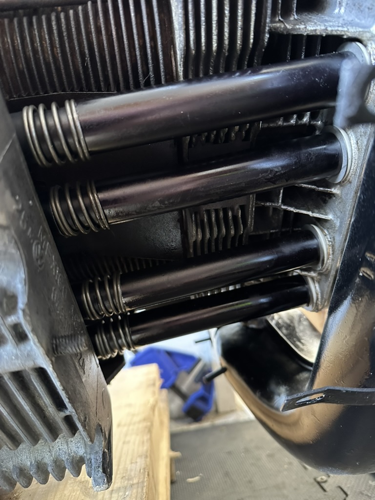 New push rod tubes installed and sealed properly