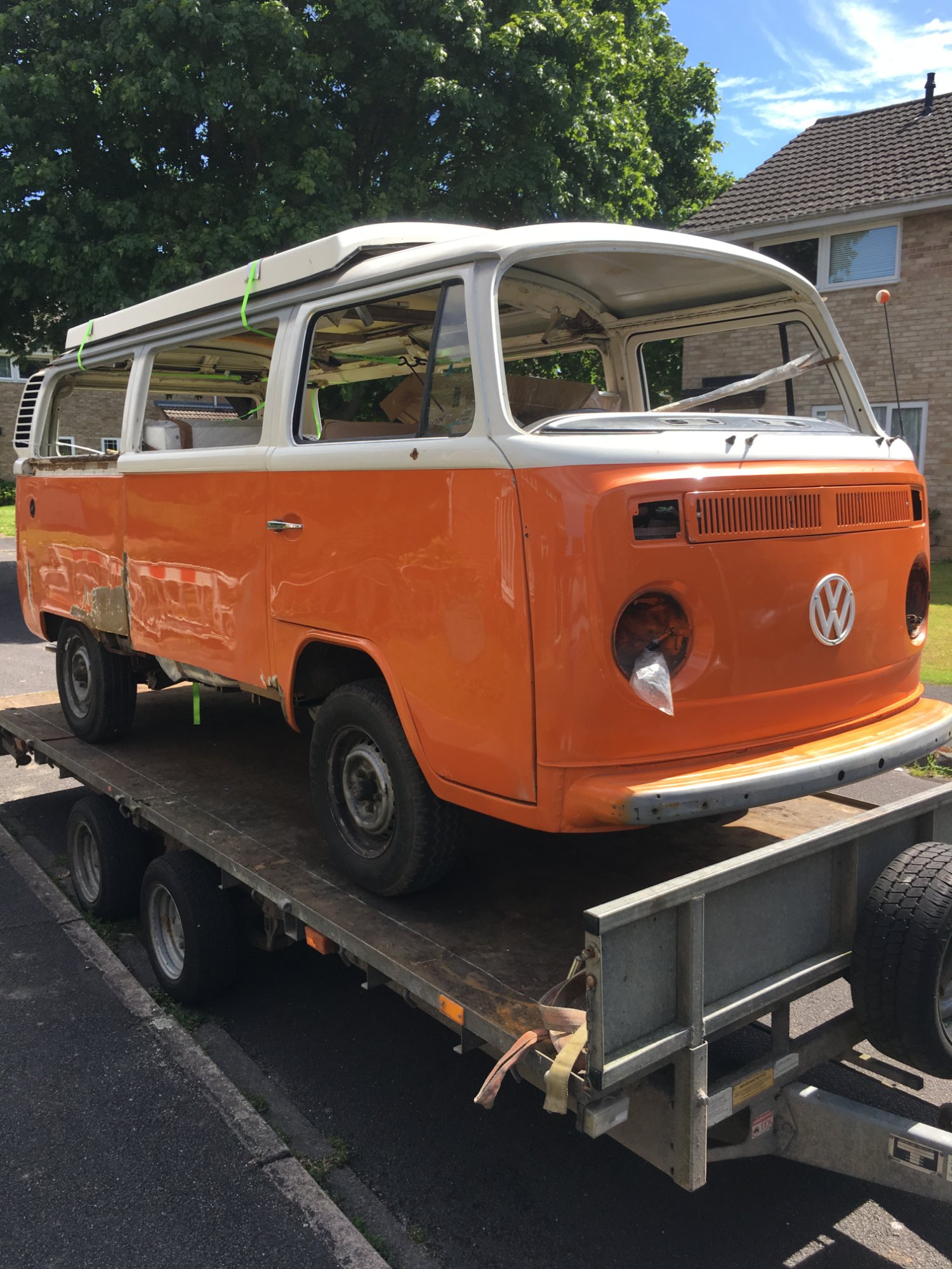 Jenny on trailer - Purchase Day 2017