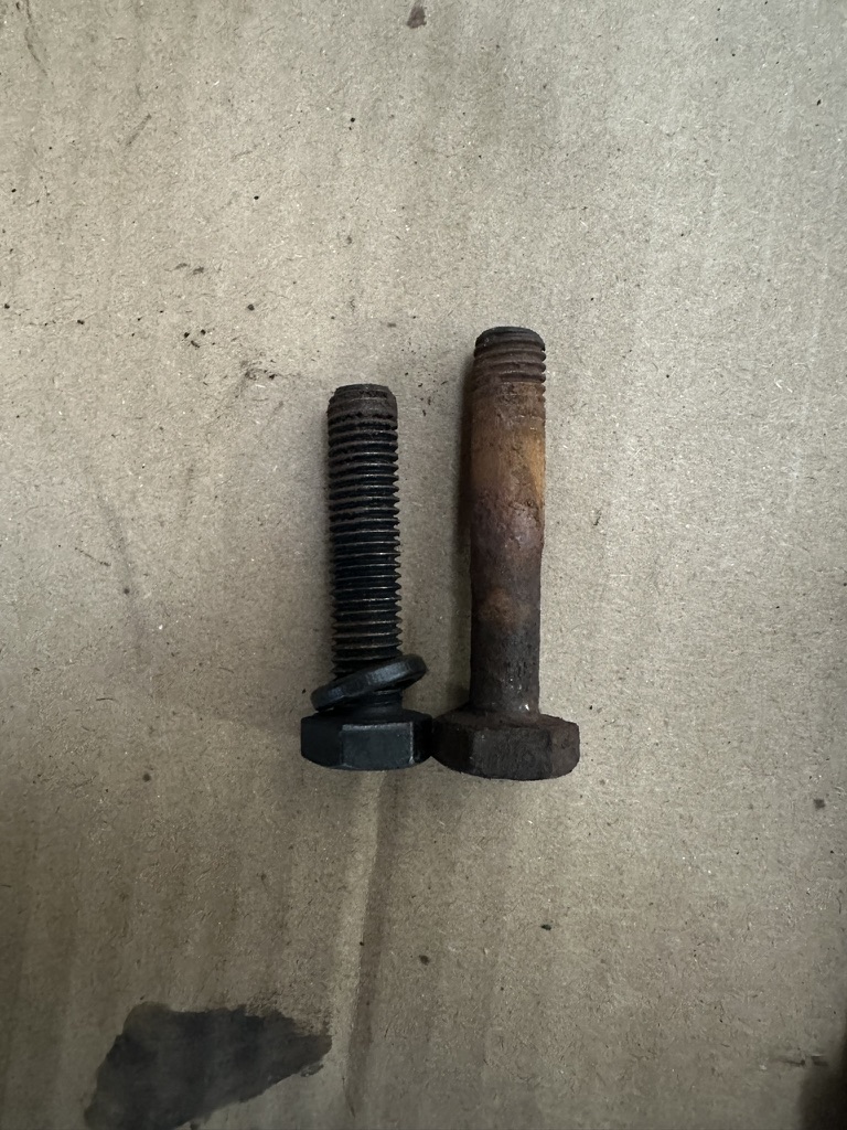 Short nuts that came with Bilsteins needed replacing