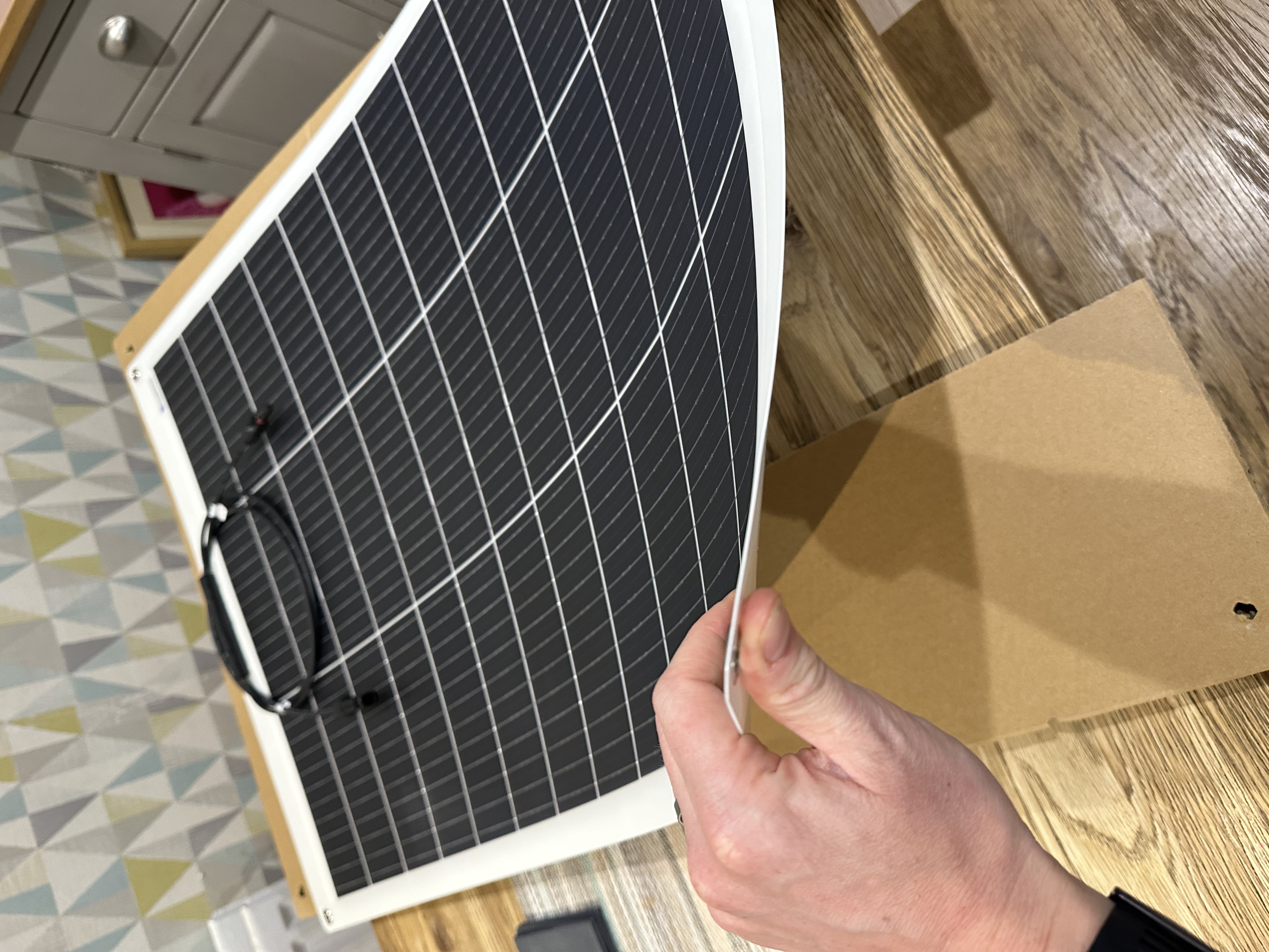 The Eco-Worthy solar panel — super thin and flexible