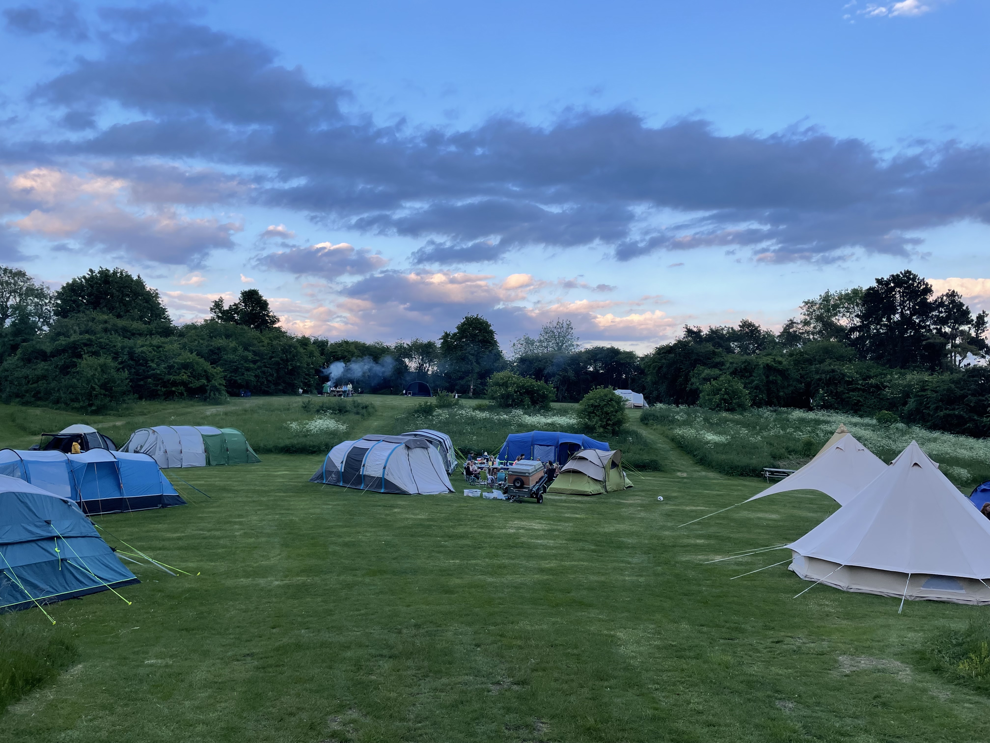 Sunset view from the campsite