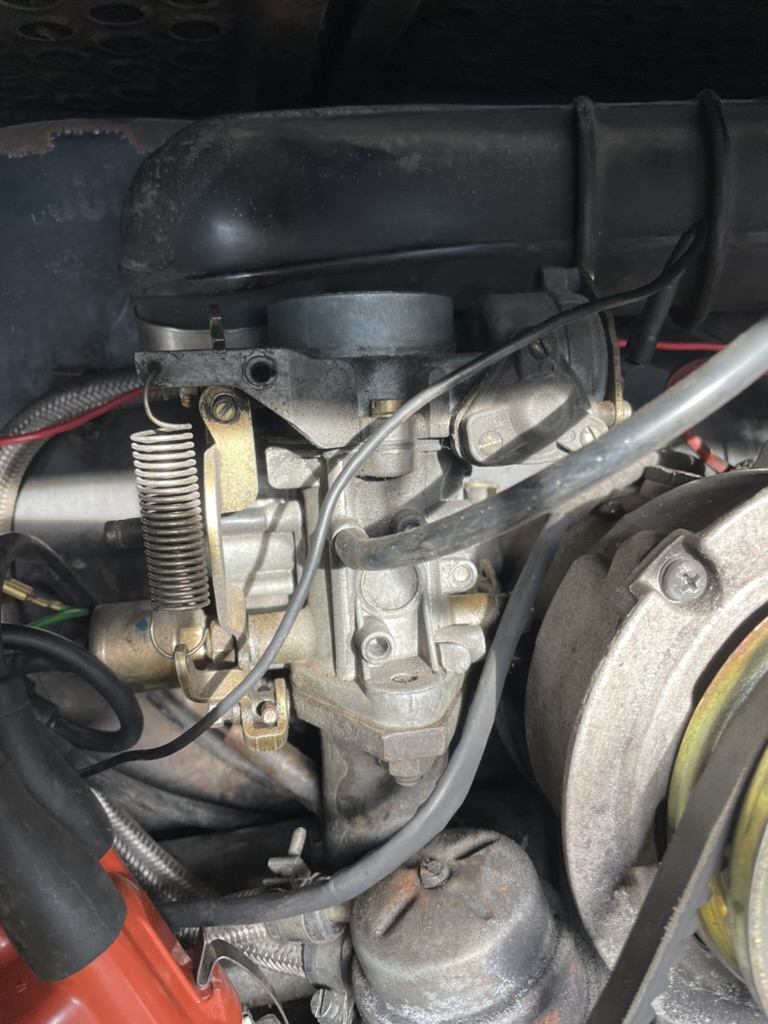 Original Solex 34 PICT carburetor with oil bath air filter